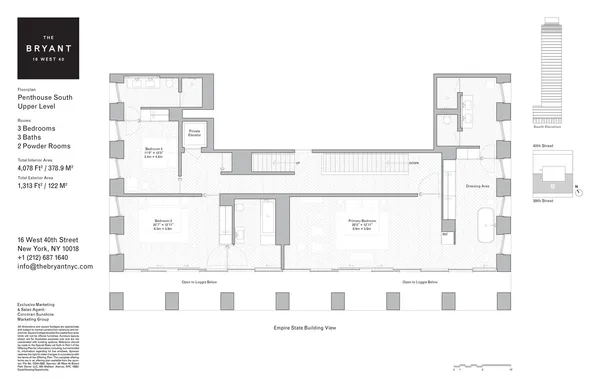 $14,950,000 | 16 West 40th Street, Unit PHS | Bryant Park