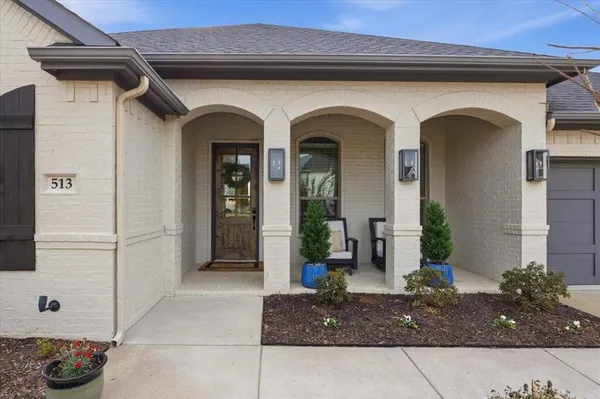 a front view of a house