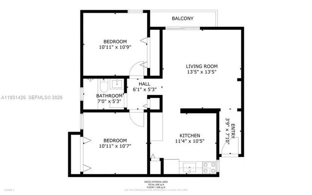 $295,000 | 2465 Southwest 18th Avenue, Unit 3106, Miami, FL 33133