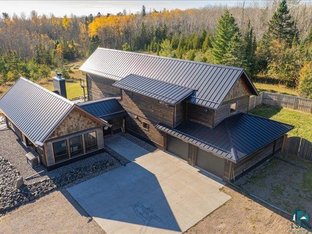 5508 Nordling Road Duluth, MN 55804 - Photo 2 of 58 Aerial view of property and surrounding area featuring a heavily wooded area
