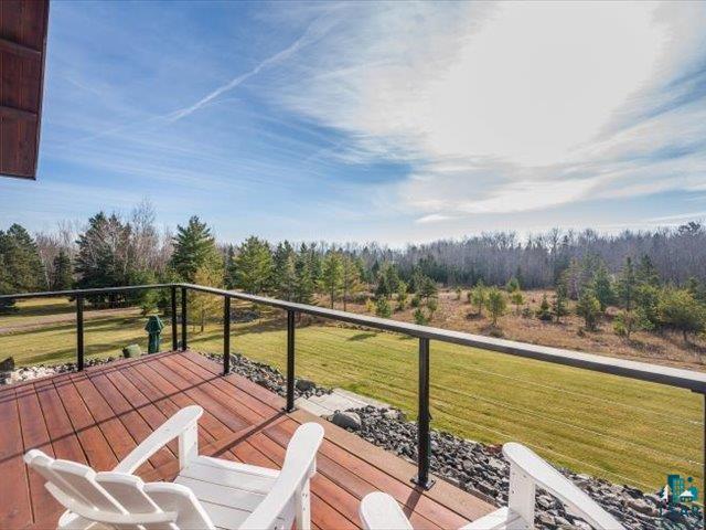 5508 Nordling Road Duluth, MN 55804 - Photo 31 of 58 Wooden deck with a lawn