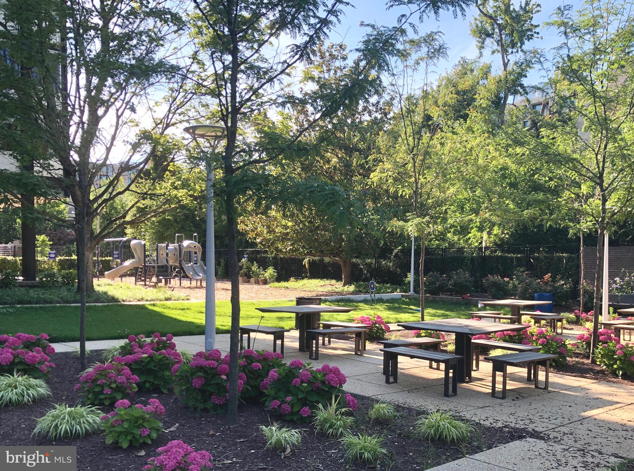 1340 4th Street Southwest, Unit T1340 Washington, DC 20024 - Photo 18 of 40 a view of a garden with patio