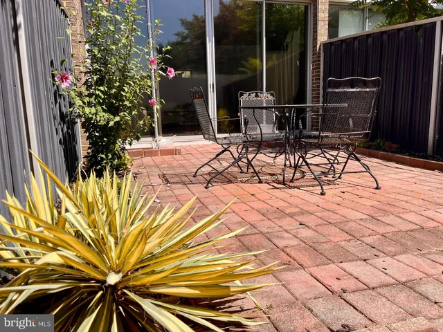 a view of outdoor space with chairs