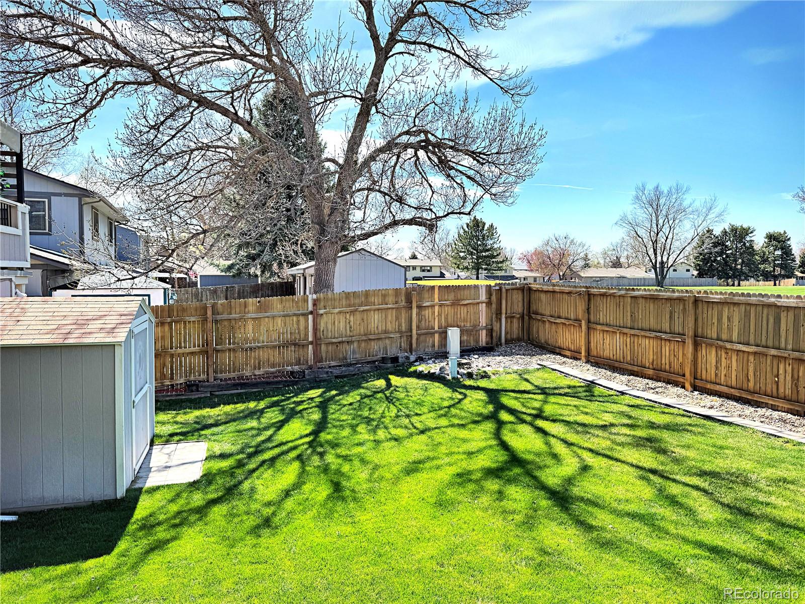 8403 Chase Drive Arvada, CO 80003 - Photo 14 of 39 a view of backyard with wooden fence