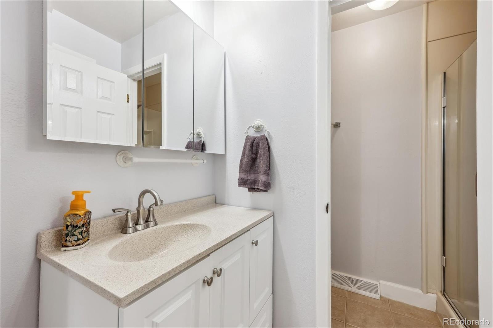 8403 Chase Drive Arvada, CO 80003 - Photo 26 of 39 a bathroom with a sink and a mirror
