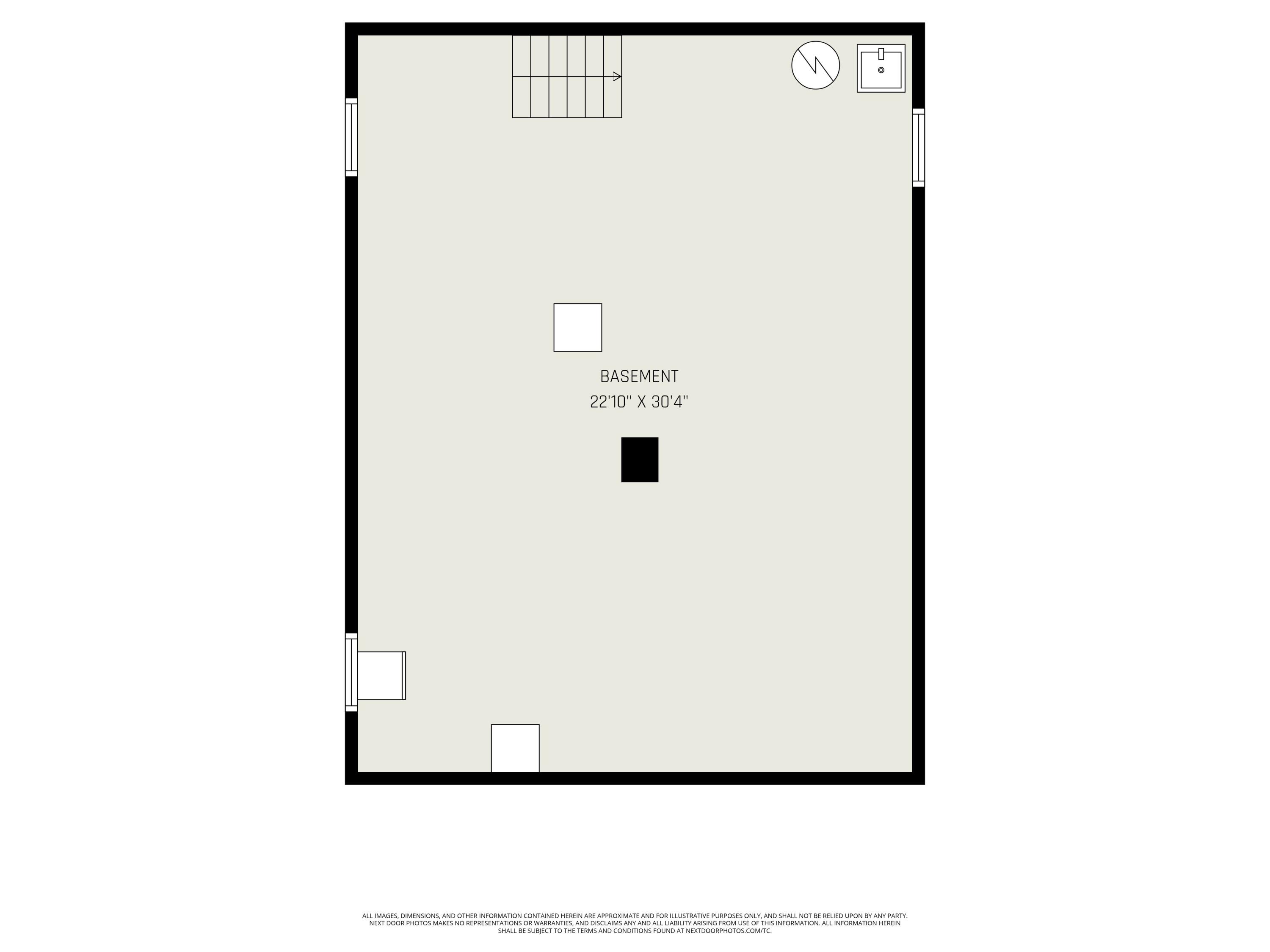 814 North Rath Avenue Ludington, MI 49431 - Photo 40 of 40 Basement - Floor Plan