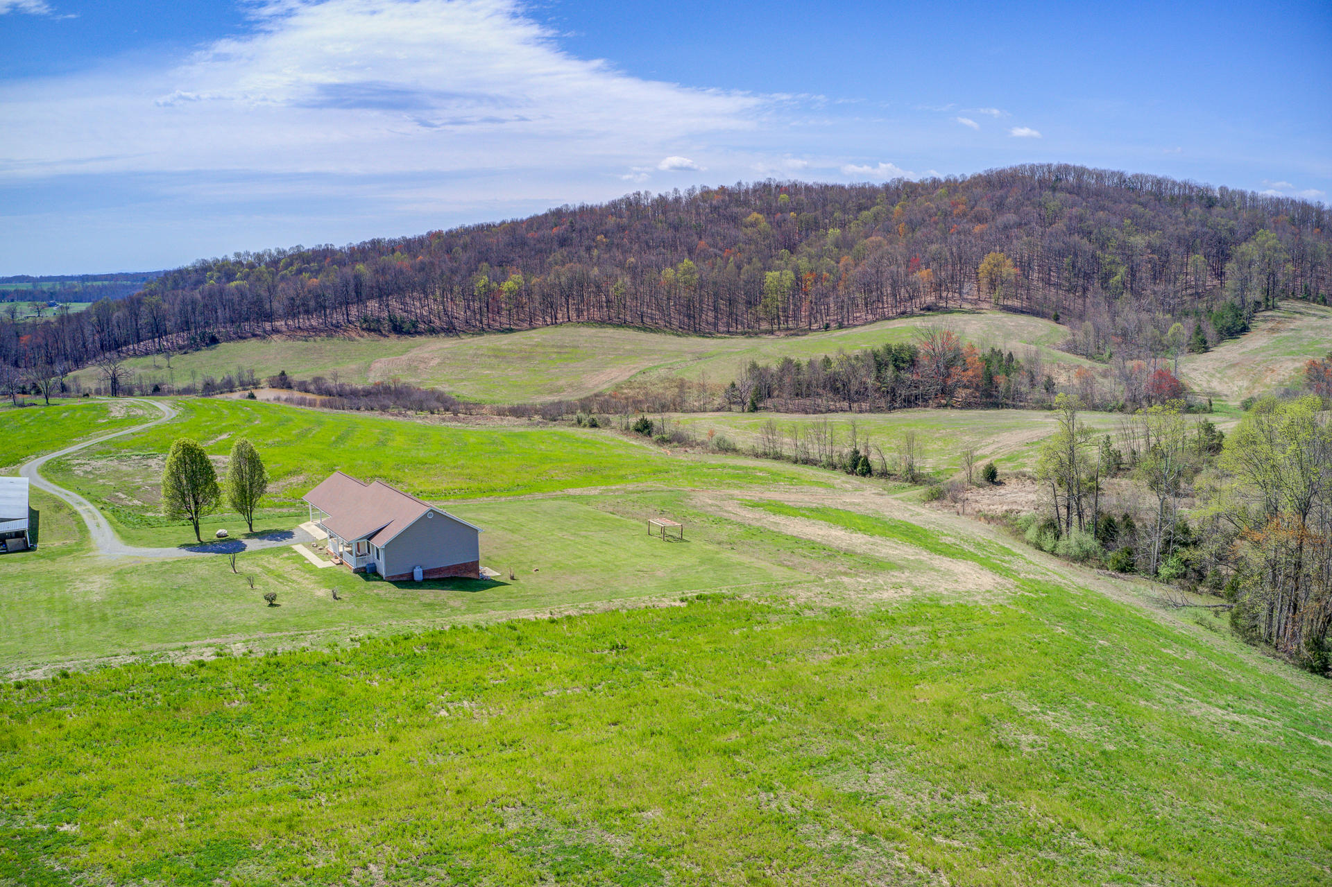 3007 Sandy Level Road Goodview, VA 24095 - Photo 27 of 51 a view of a field with mountains in the background