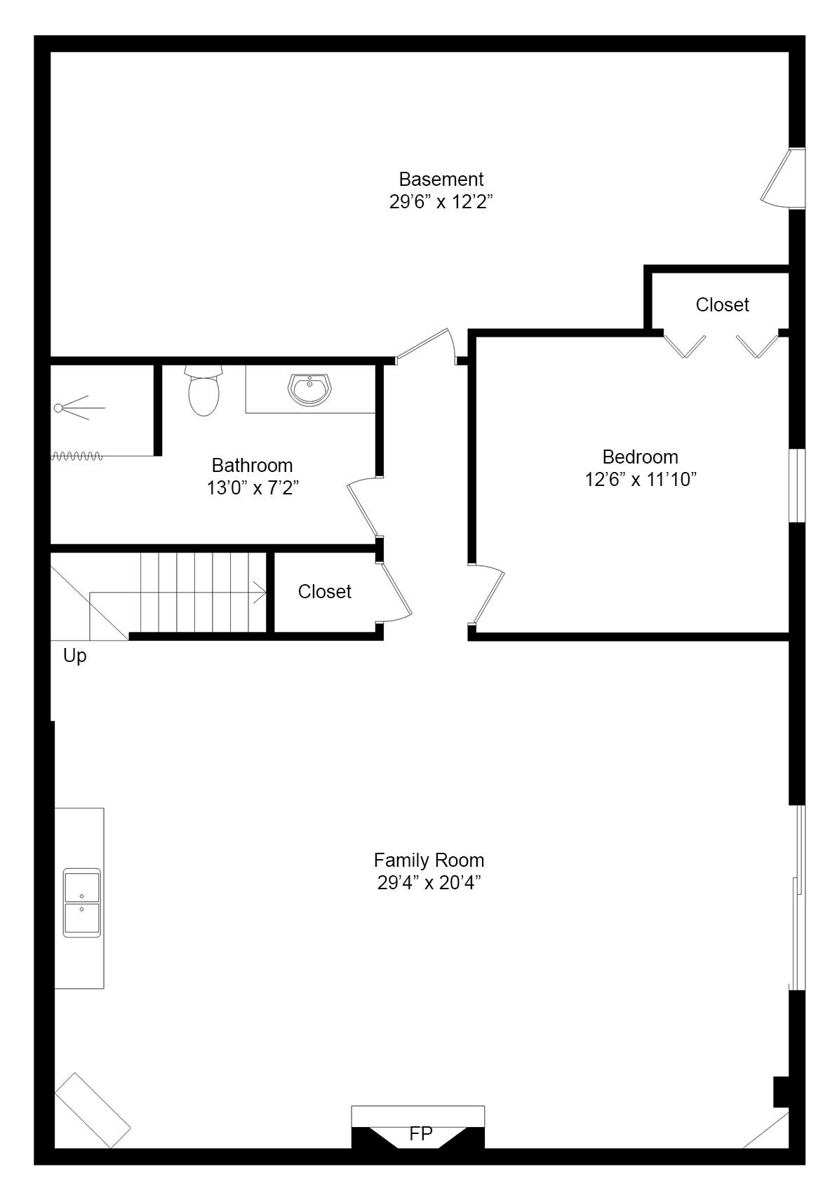 3007 Sandy Level Road Goodview, VA 24095 - Photo 51 of 51 Basement Floorplan- 3007 Sandy Level RD