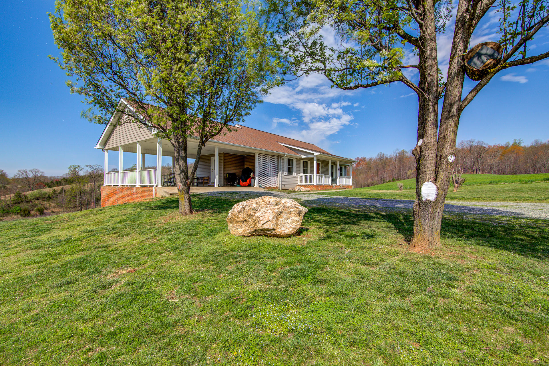 3007 Sandy Level Road Goodview, VA 24095 - Photo 5 of 51 a front view of a house with garden