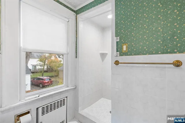 view of room with window