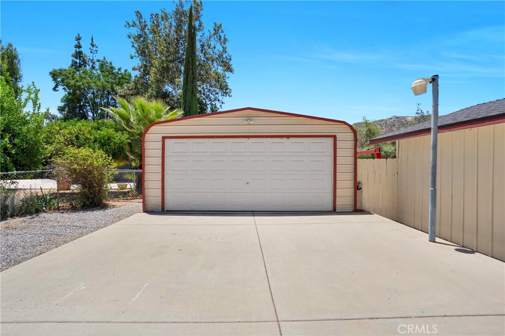 41257 Crest Drive Hemet, CA 92544 - Photo 44 of 53 detached 2 car metal garage/shop.