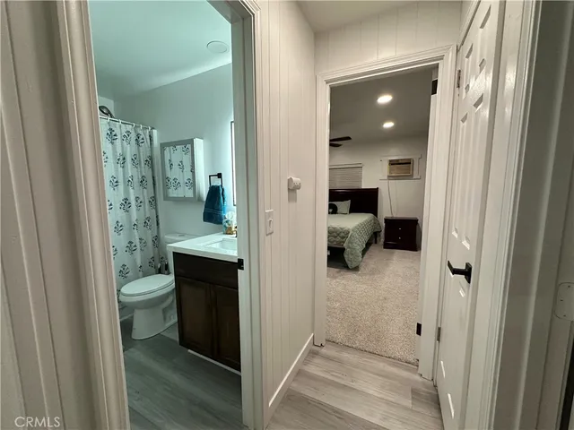 a view of livingroom with furniture and closet