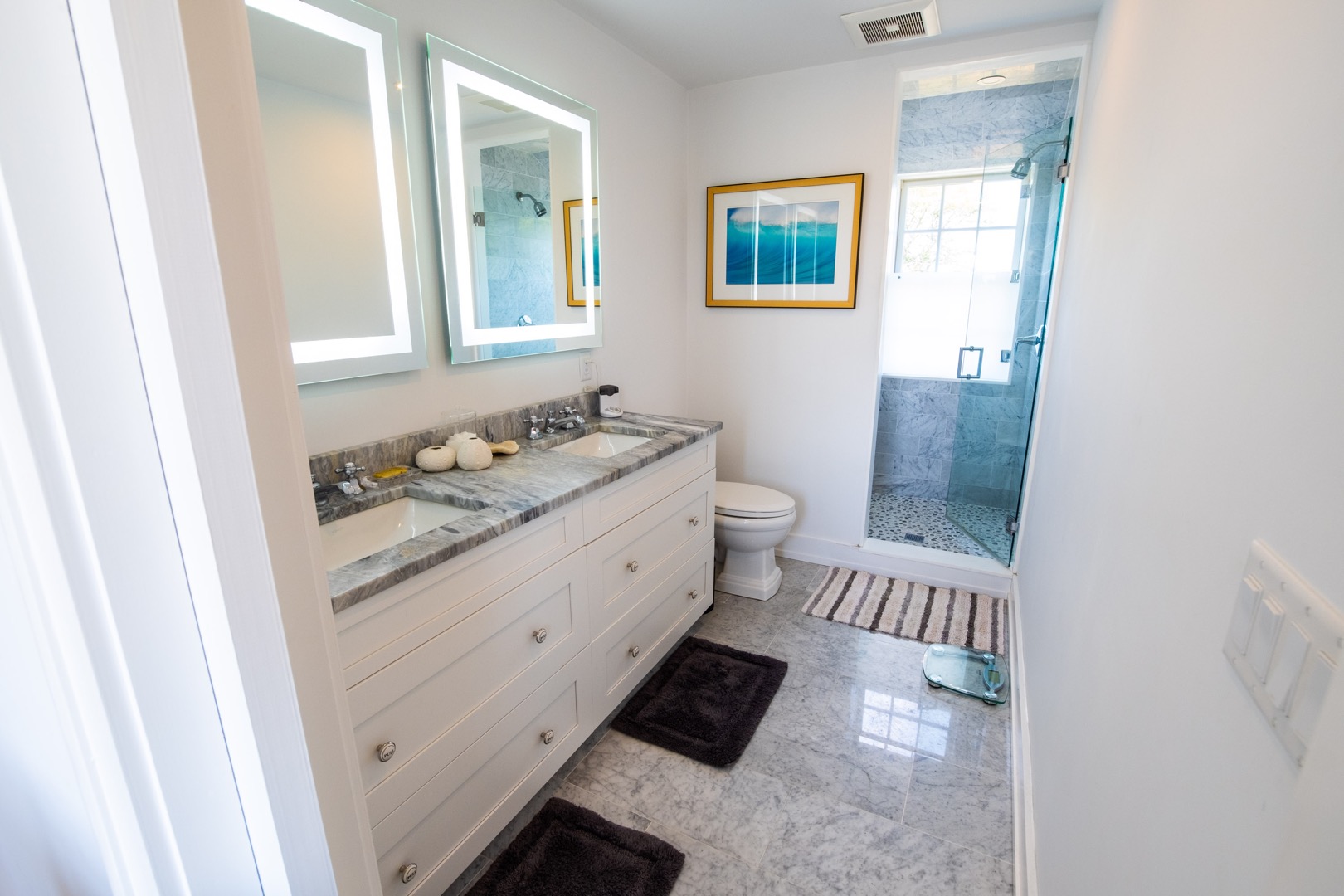 33.5 Vesper Lane Nantucket, MA 02554 - Photo 25 of 55 a bathroom with a sink and a mirror