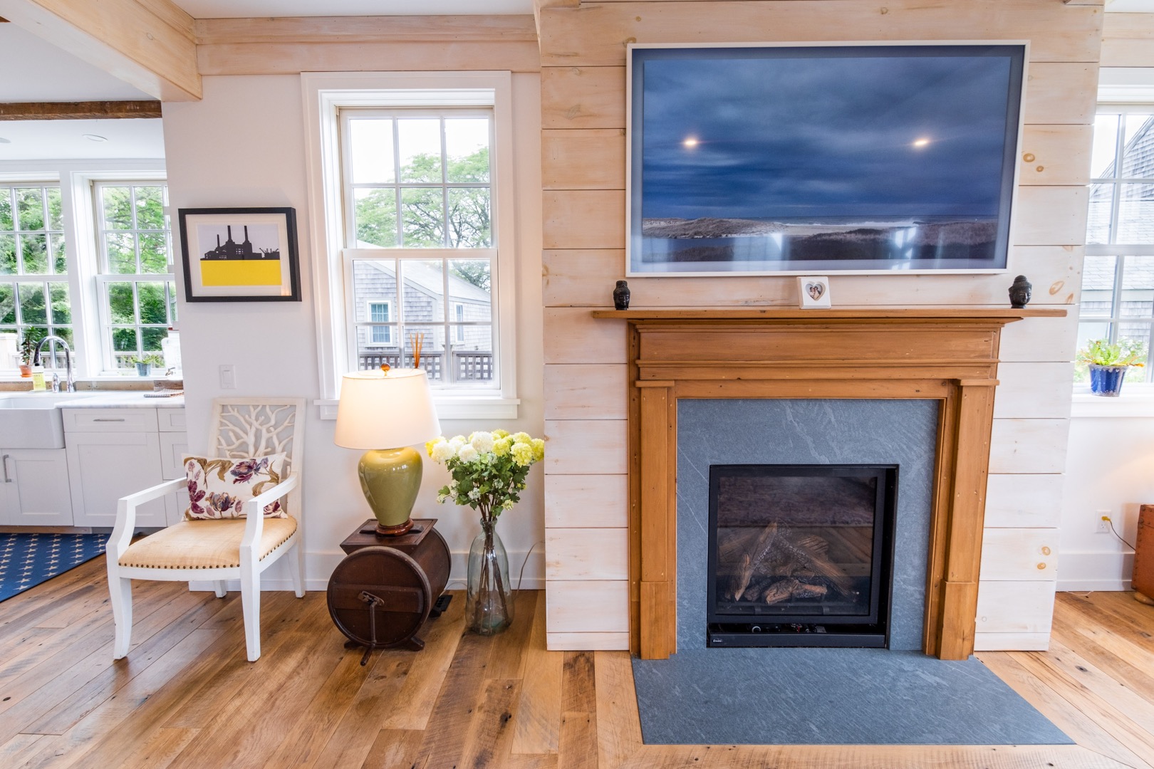 33.5 Vesper Lane Nantucket, MA 02554 - Photo 5 of 55 a living room with furniture and a fireplace