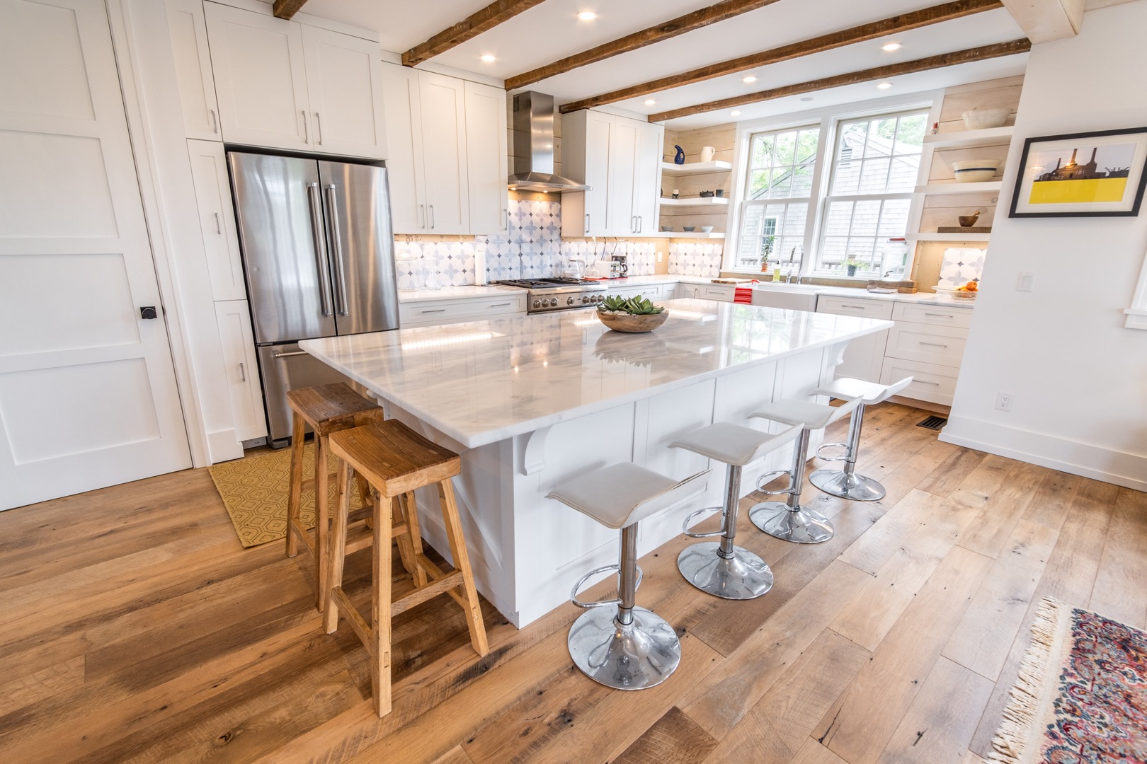 33.5 Vesper Lane Nantucket, MA 02554 - Photo 6 of 55 a dining room with wooden floor and large window