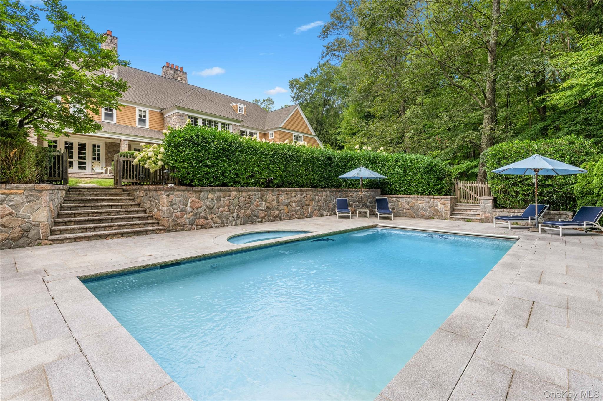284 West Patent Road Bedford, NY 10549 - Photo 33 of 40 a view of outdoor space yard swimming pool and patio
