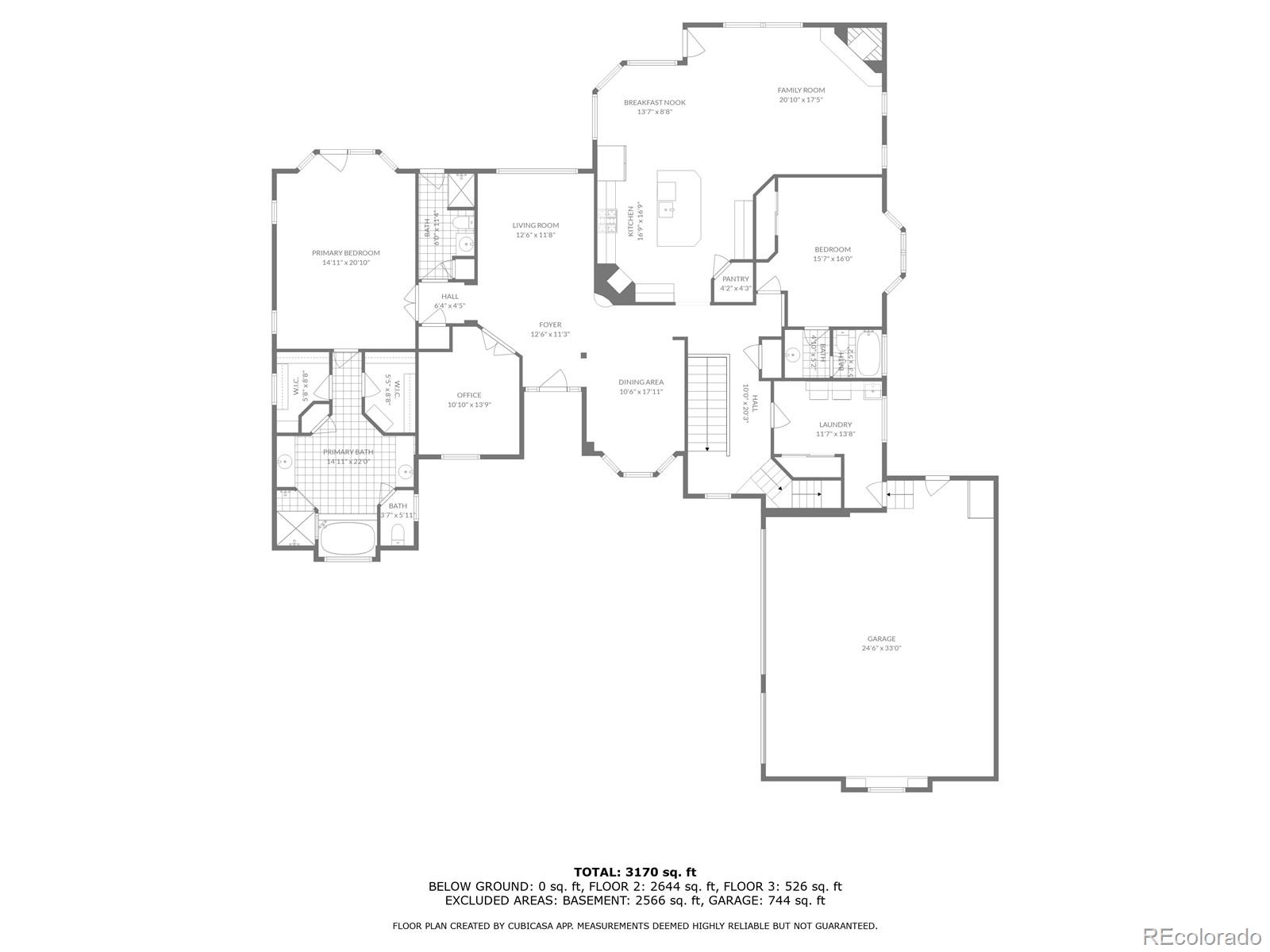 575 Howling Circle Elizabeth, CO 80107 - Photo 40 of 48 a picture of floor plan