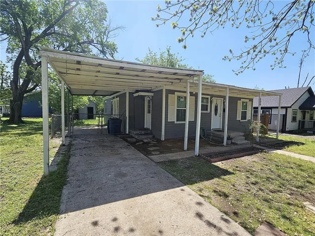 a view of a house with a porch