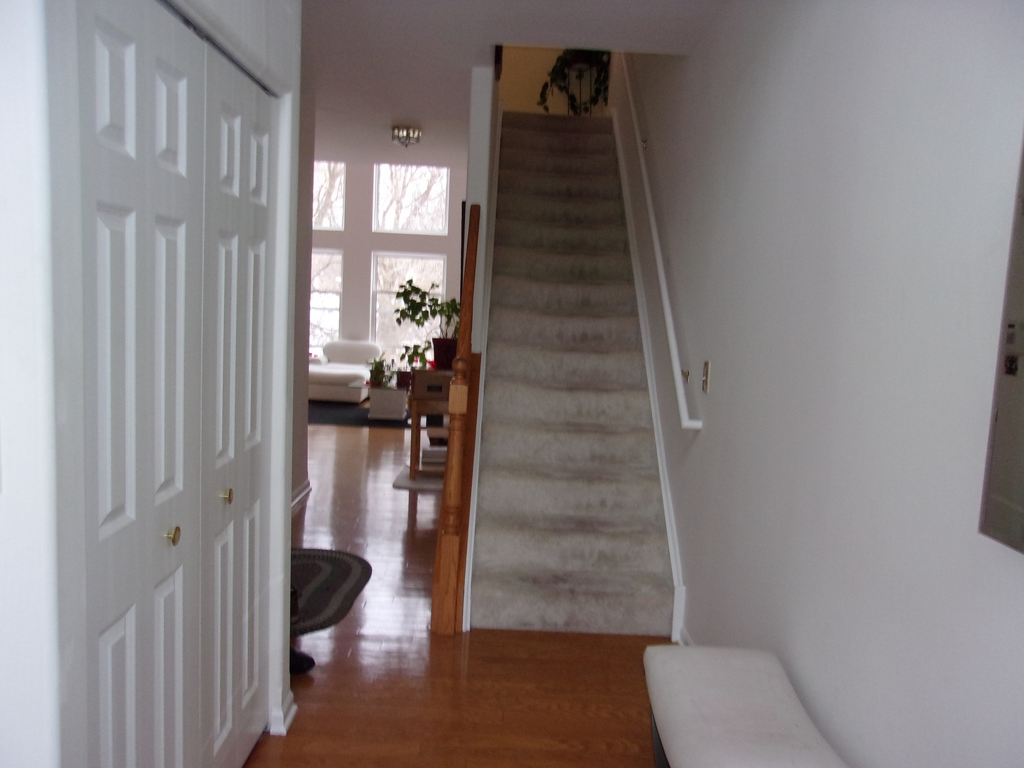 385 Aaron Lane Bolingbrook, IL 60440 - Photo 2 of 20 a view of entryway and hall with wooden floor