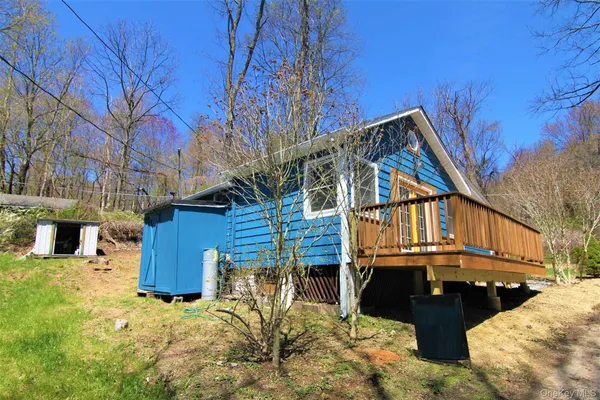 a view of a house with a patio