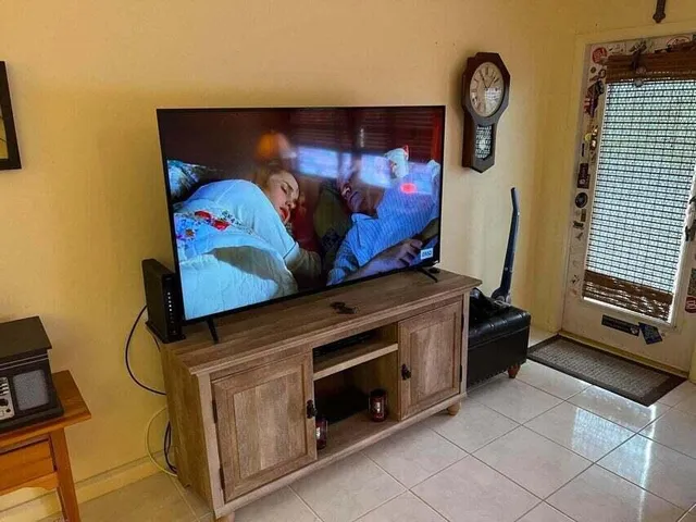 a living room filled with furniture