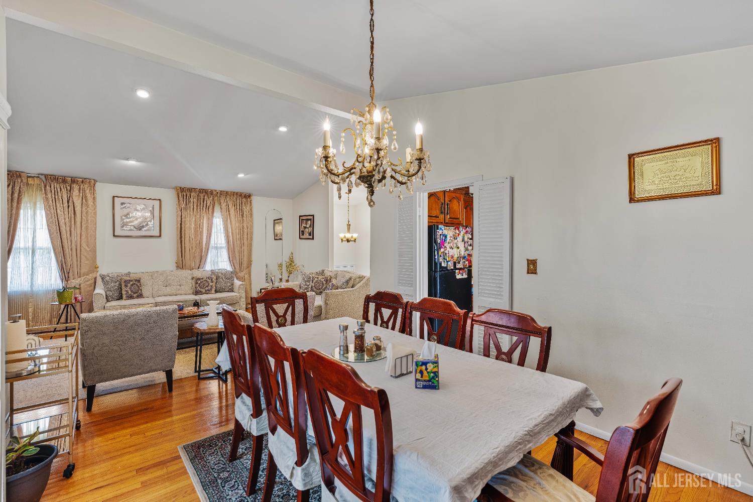 62 Harmon Road Edison, NJ 08837 - Photo 13 of 30 a view of a dining room with furniture window and wooden floor