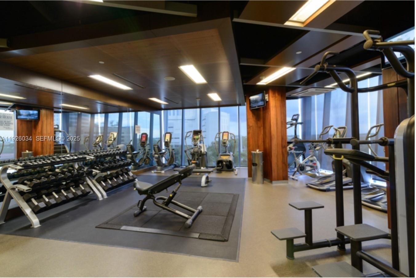 333 Las Olas Way, Unit 2406 Fort Lauderdale, FL 33301 - Photo 52 of 55 a view of a room with gym equipment