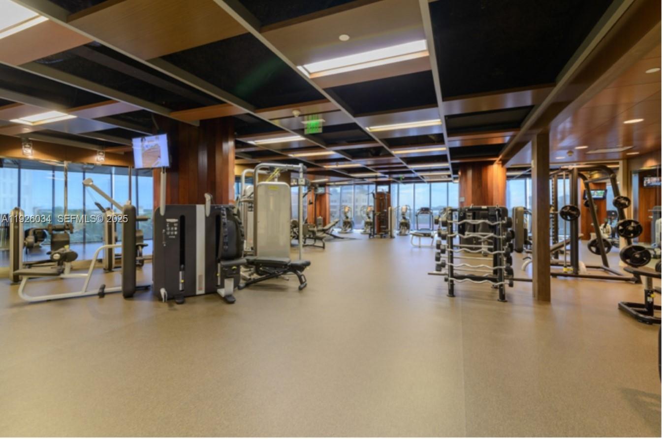 333 Las Olas Way, Unit 2406 Fort Lauderdale, FL 33301 - Photo 54 of 55 a view of a room with gym equipment