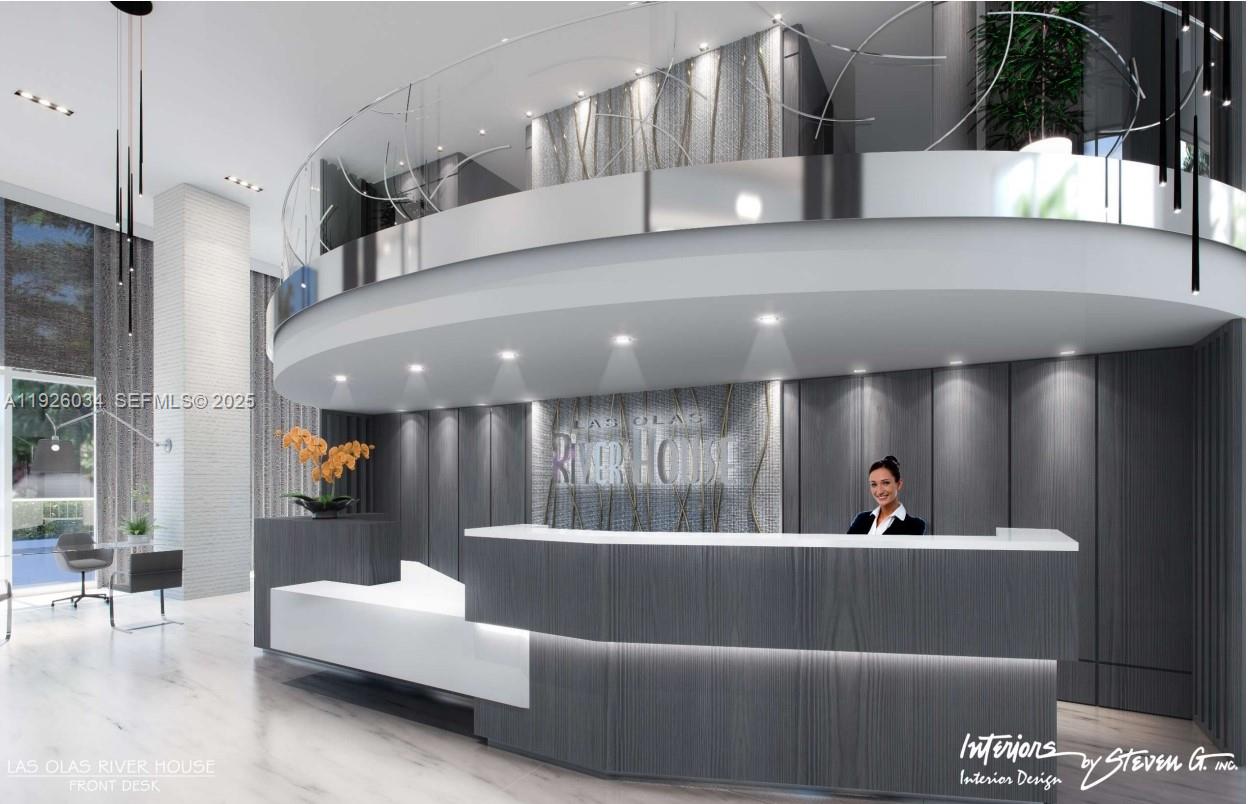 333 Las Olas Way, Unit 2406 Fort Lauderdale, FL 33301 - Photo 9 of 55 a living room with furniture and a potted plant