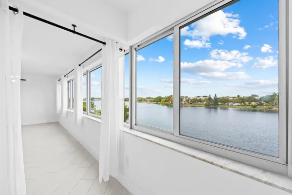 a view of a balcony