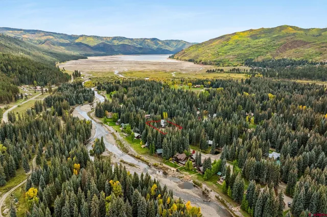 a view of city and mountain