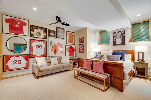 a bedroom with furniture and a couch