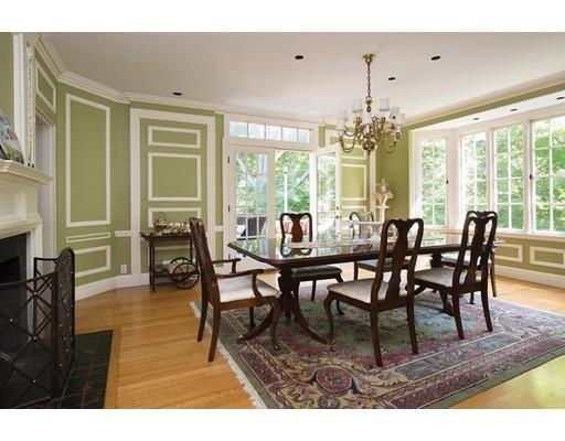 255 Clinton Road Brookline, MA 02445 - Photo 6 of 13 a view of a dining room with furniture window and outside view