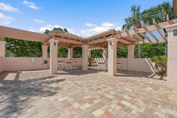 a house view with a outdoor space