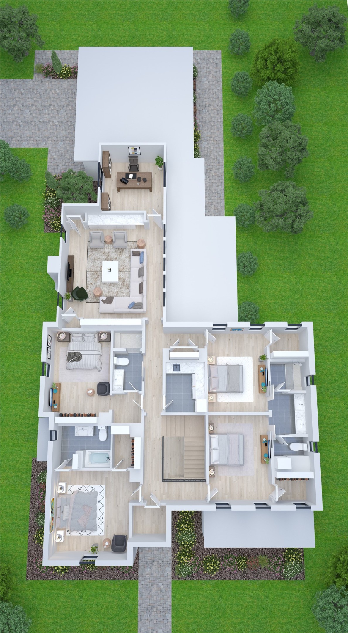 822 West 31st Street Houston, TX 77018 - Photo 3 of 17 Artist rendering of second floor. Subject to change slightly