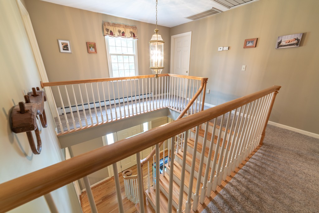 1565 West Street Wrentham, MA 02093 - Photo 18 of 30 a view of entryway with stairs and wooden floor