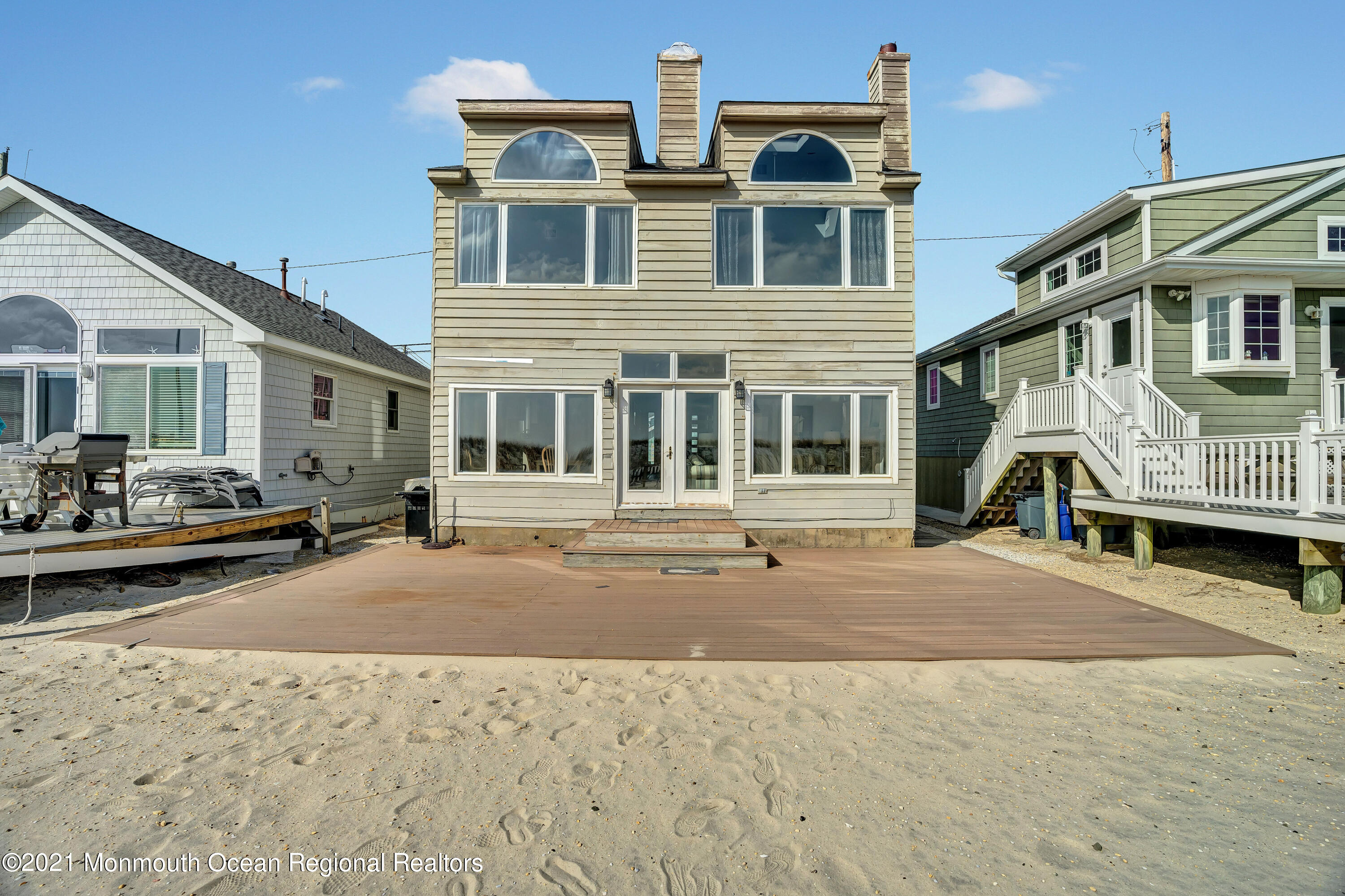 a front view of a house