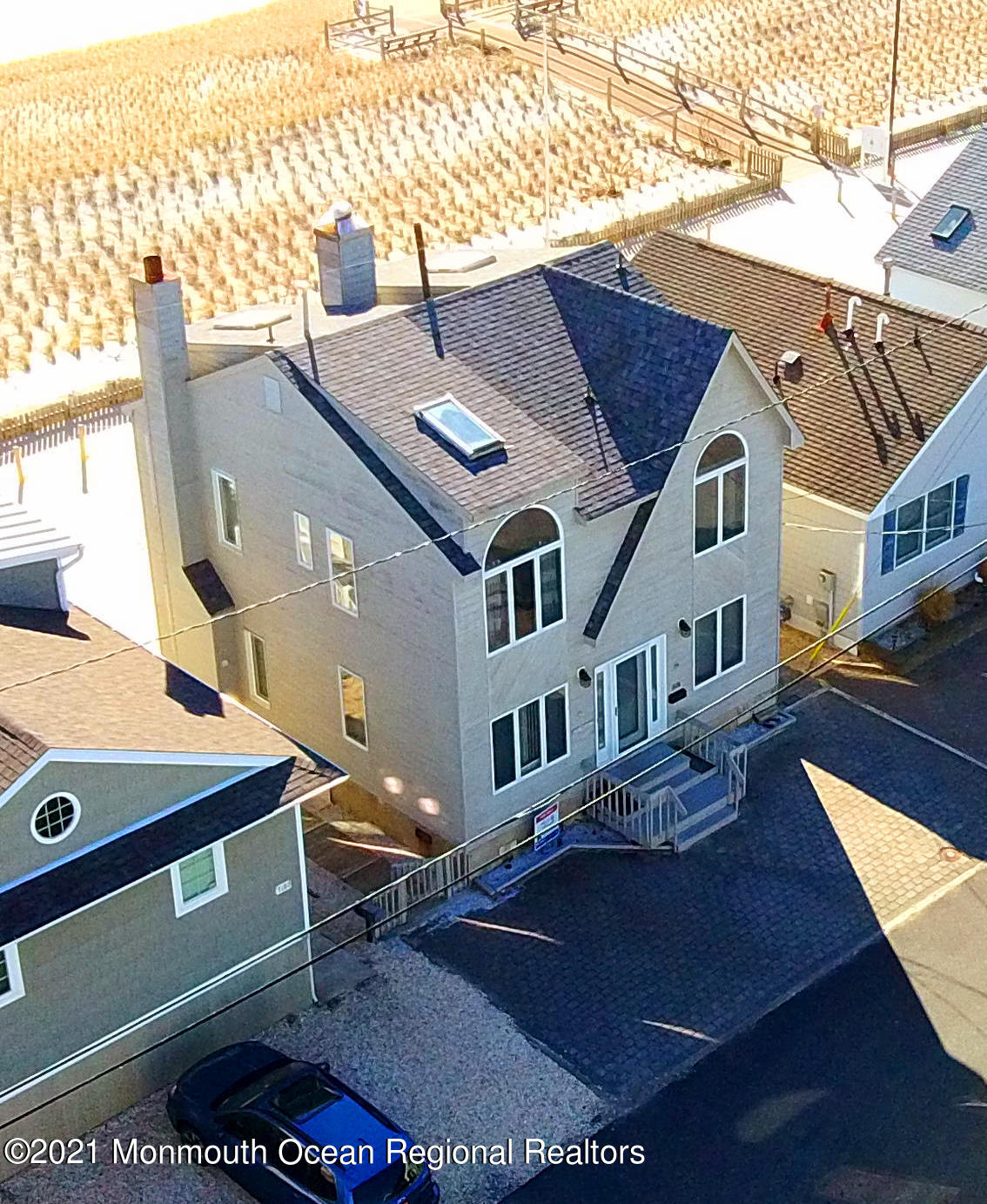 3176 Ocean Road Lavallette, NJ 08735 - Photo 11 of 39 a aerial view of a house with swimming pool