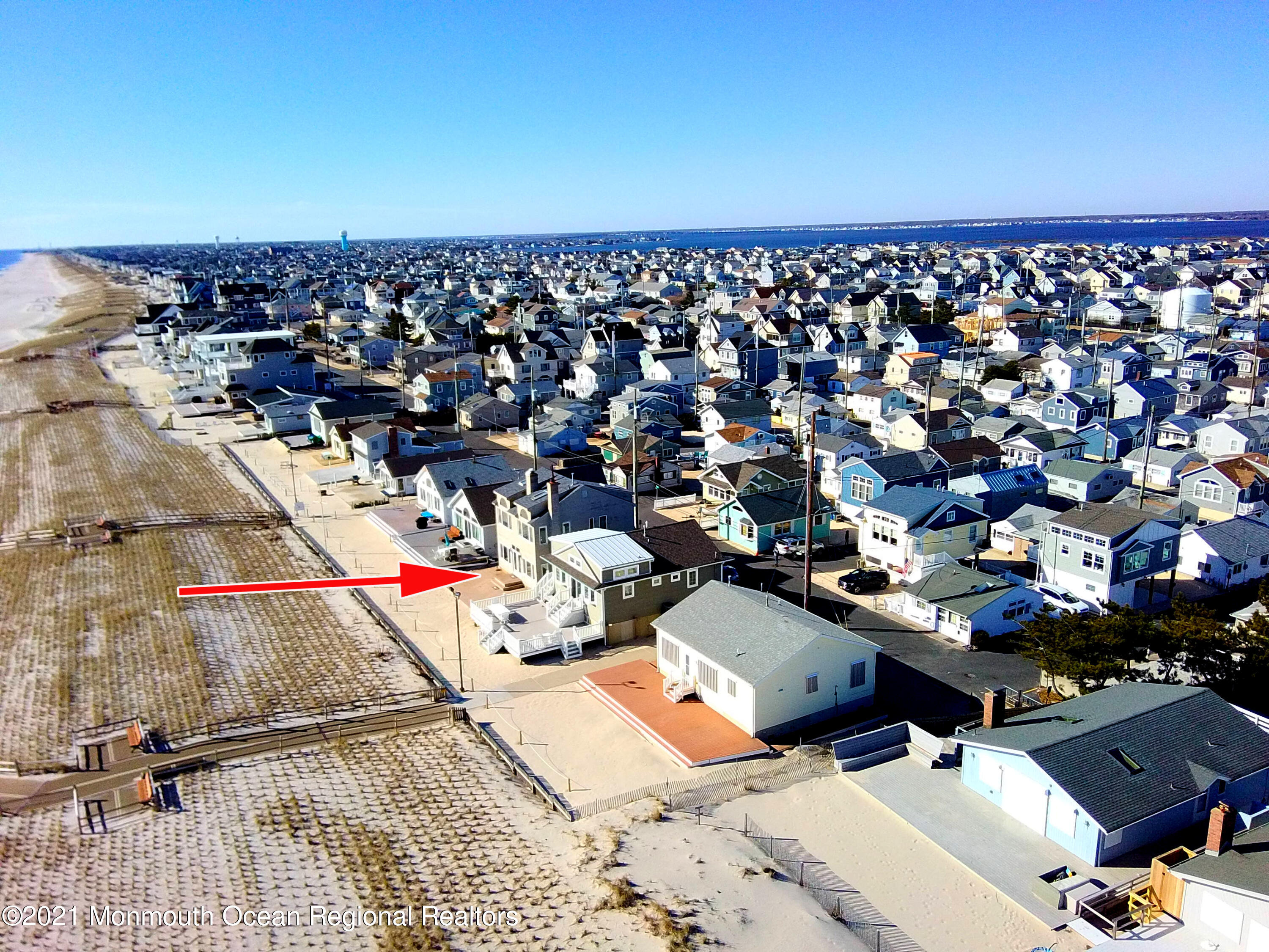 3176 Ocean Road Lavallette, NJ 08735 - Photo 16 of 39 an aerial view of a city