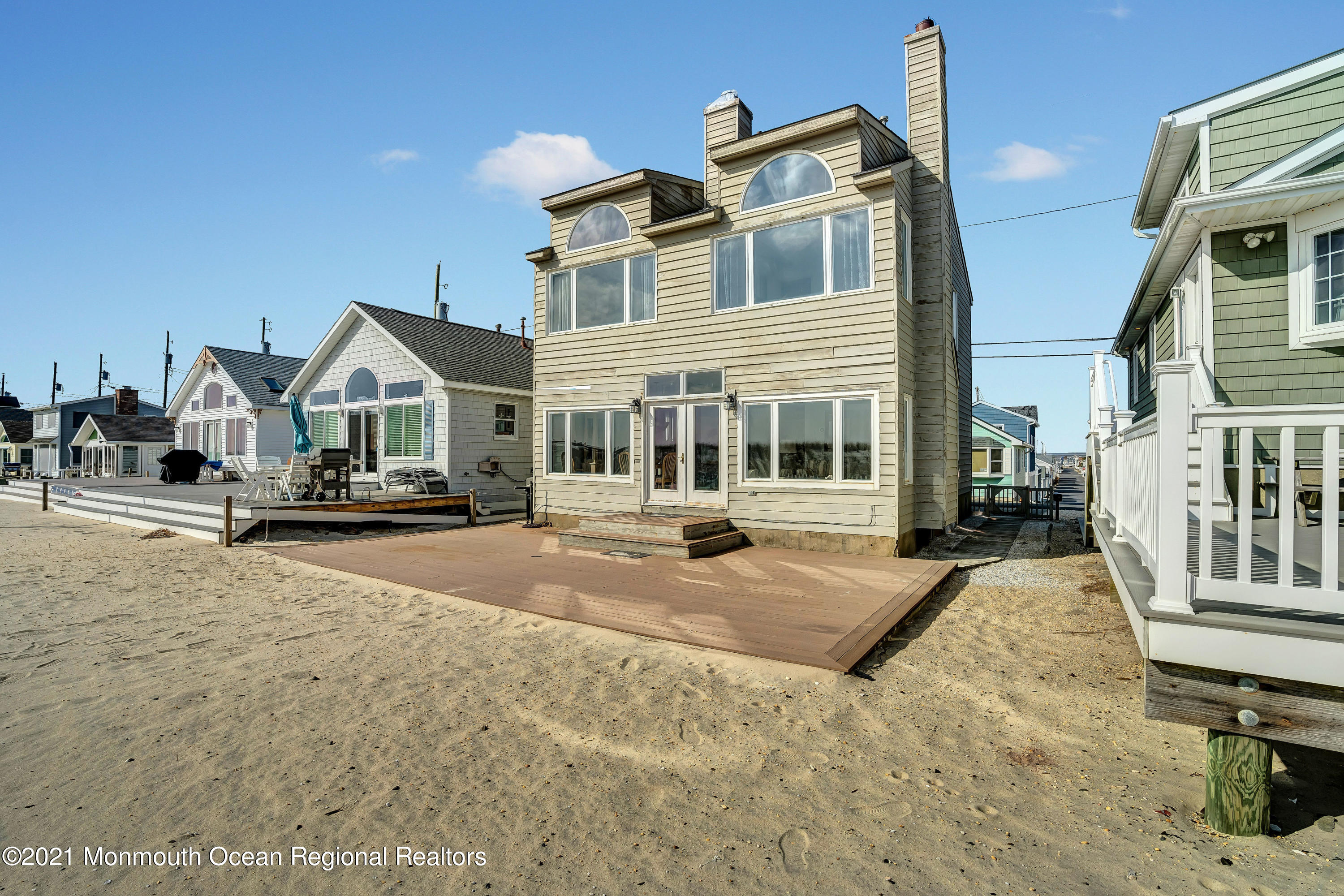 3176 Ocean Road Lavallette, NJ 08735 - Photo 38 of 39 a view of a house with wooden fence