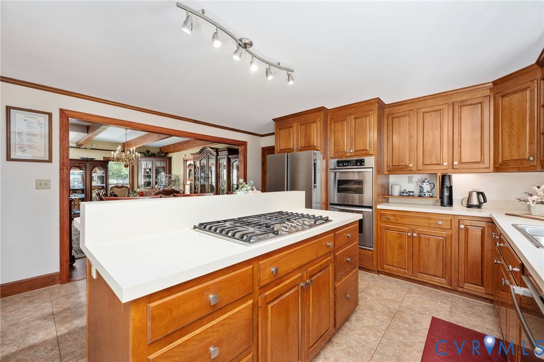 1801 Georgetown Road Heathsville, VA 22473 - Photo 56 of 83 Kitchen featuring wood cabinetry, stainless steel