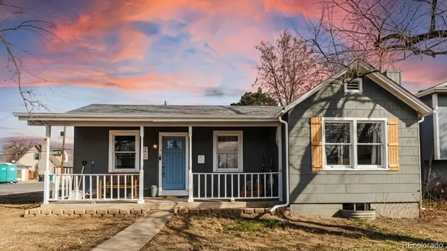 a front view of a house with a porch