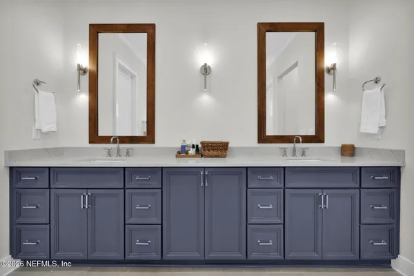 a living room with furniture and windows