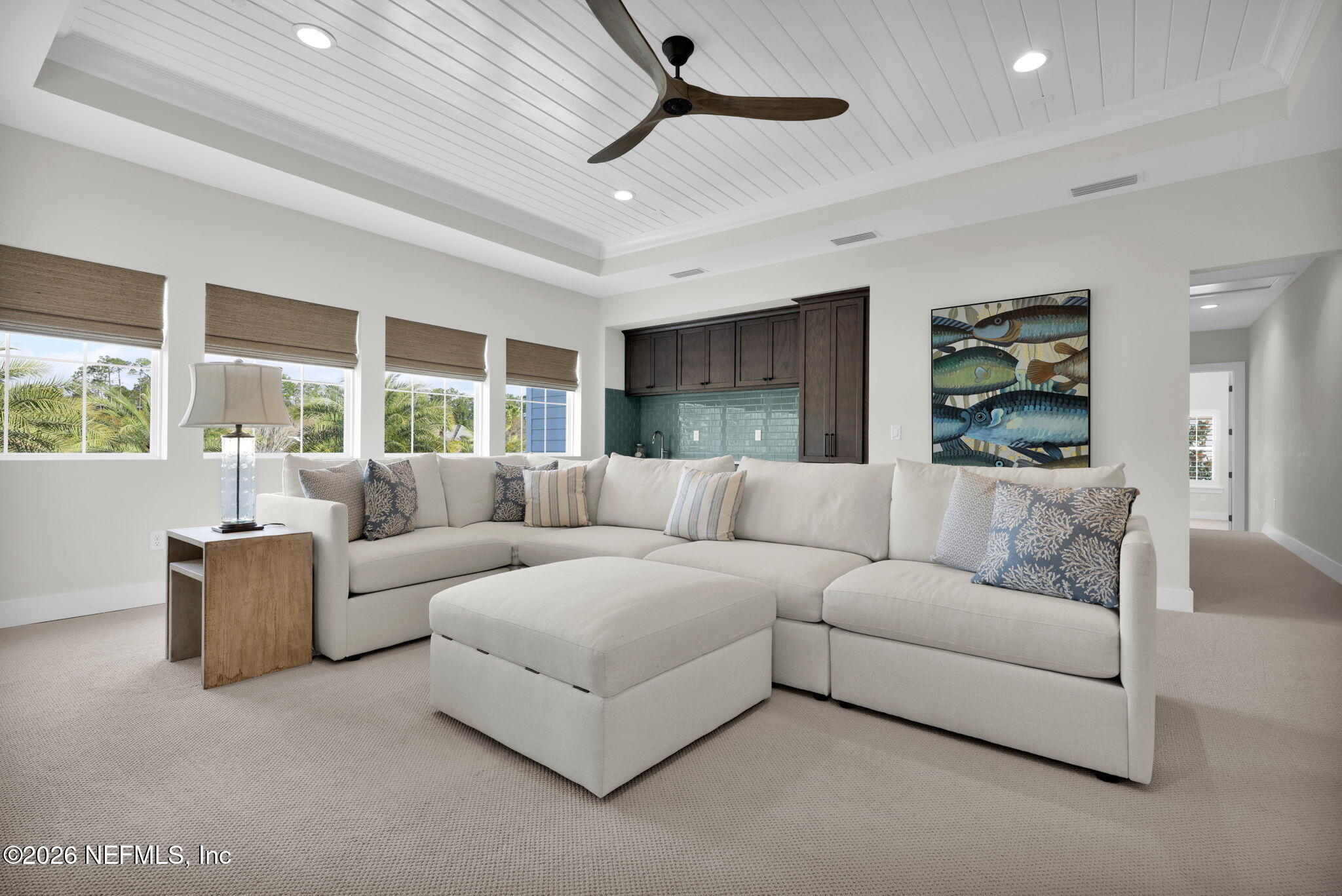 14303 Cottage Lake Road Jacksonville, FL 32224 - Photo 38 of 72 a living room with furniture and a large window