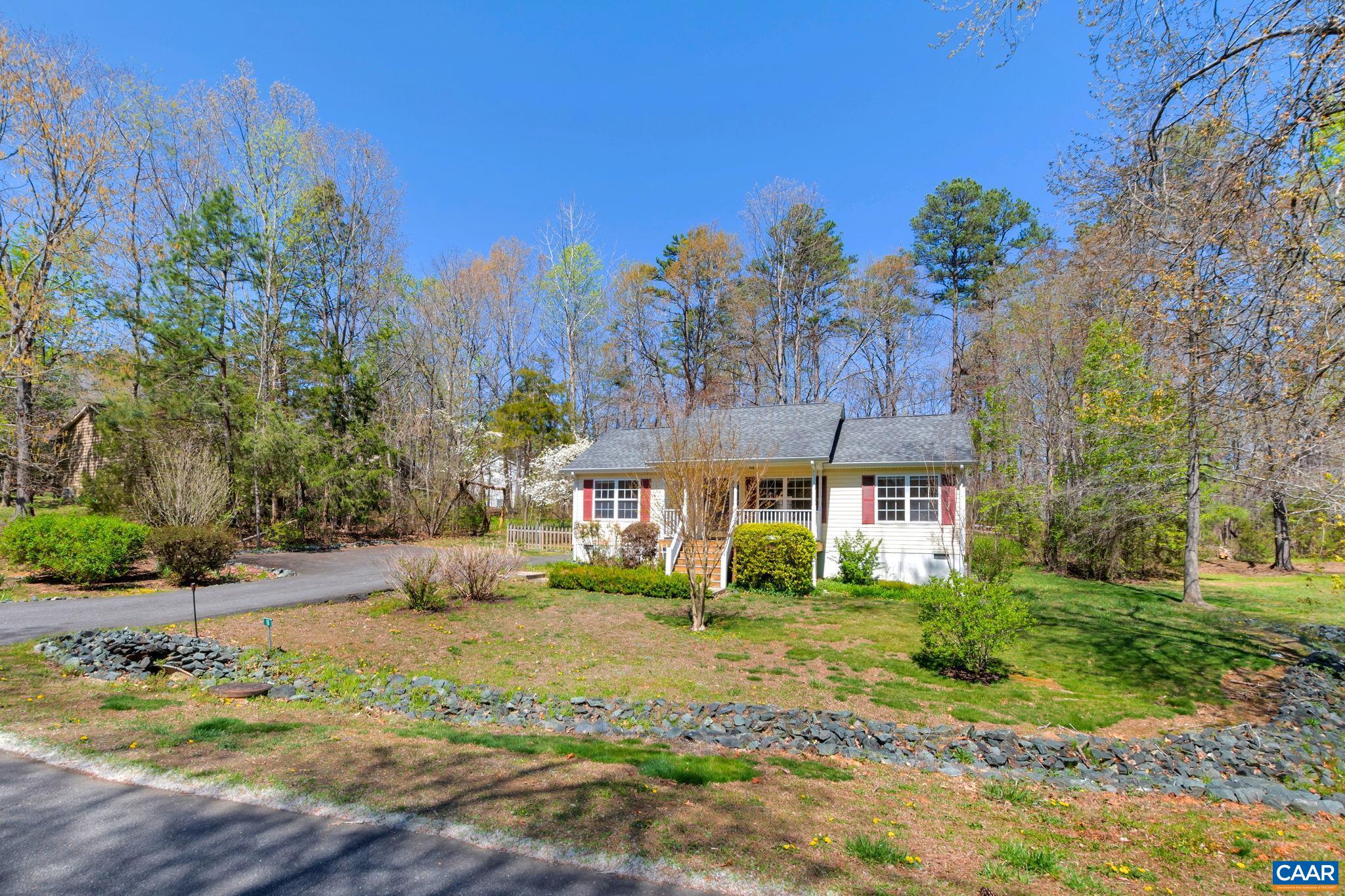 18 Loblolly Road Palmyra, VA 22963 - Photo 31 of 41 a front view of a house with a yard and tree s