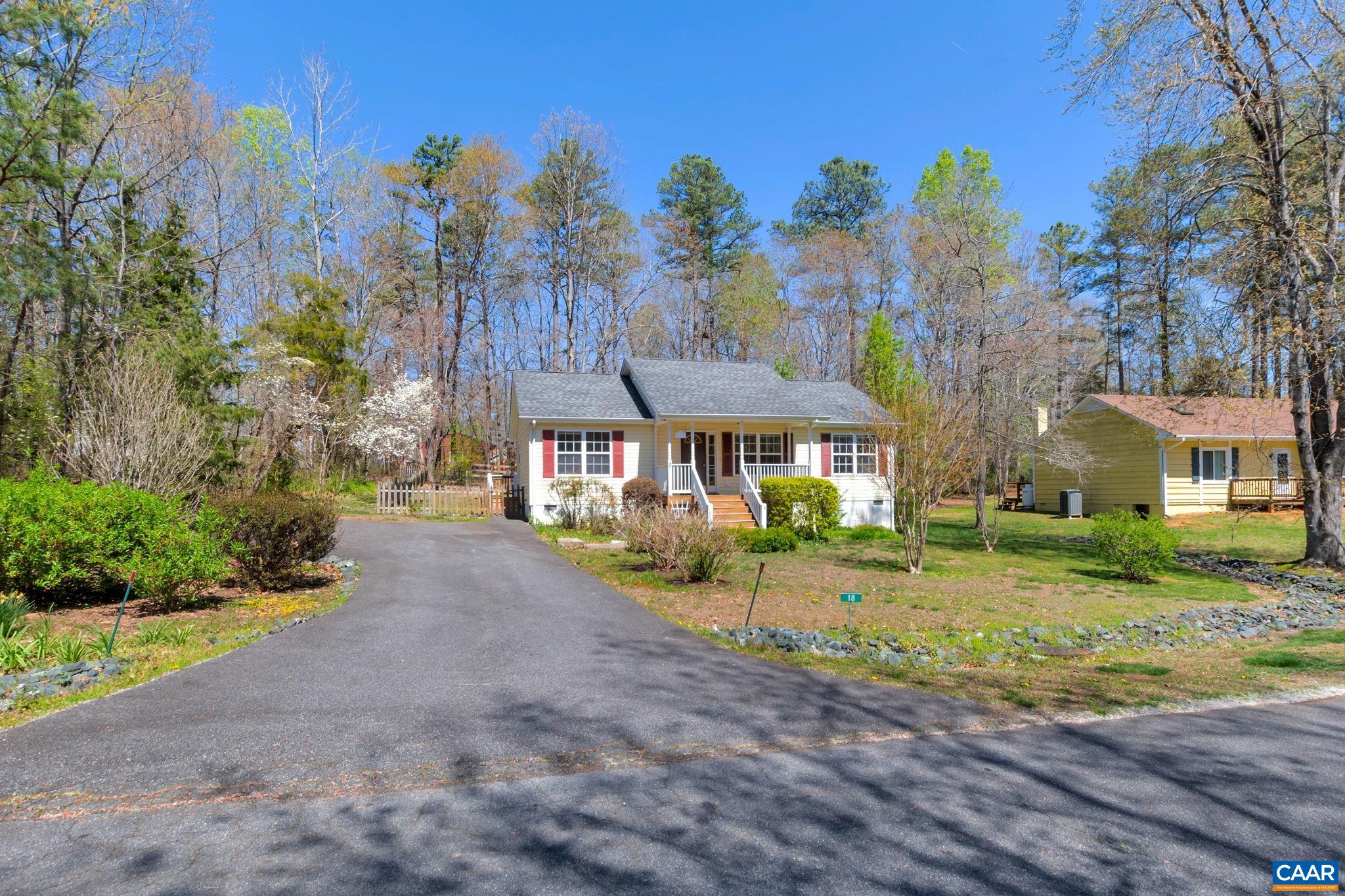 18 Loblolly Road Palmyra, VA 22963 - Photo 32 of 41 a front view of a house with garden
