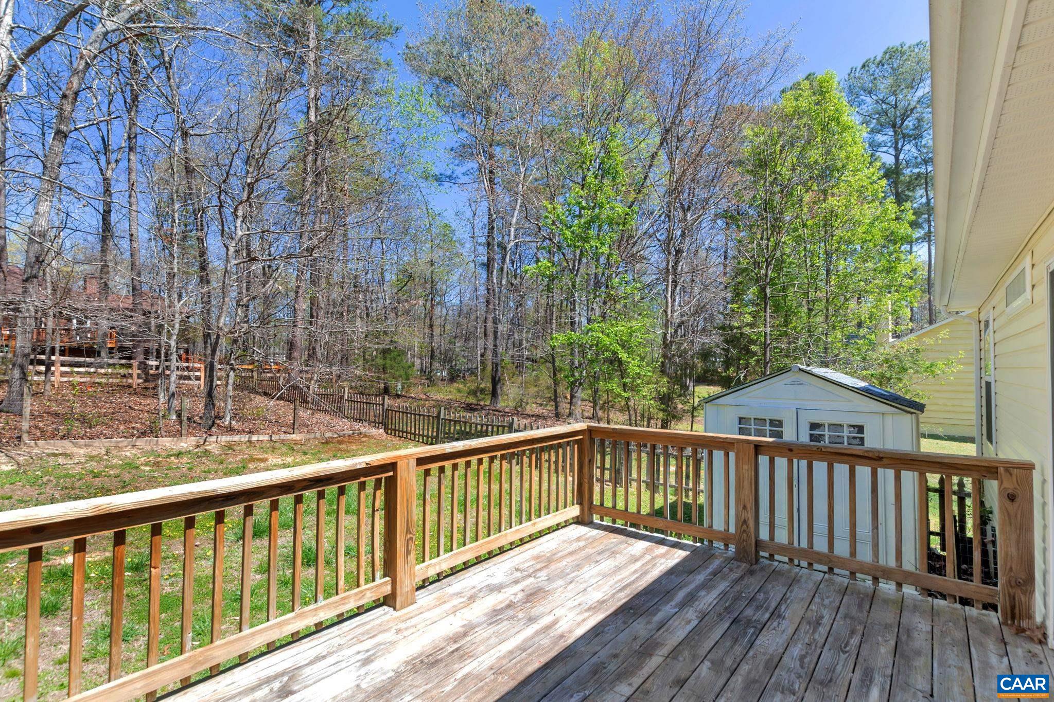 18 Loblolly Road Palmyra, VA 22963 - Photo 5 of 41 a view of a wooden roof deck