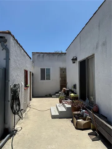 a living room with furniture and window