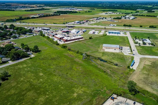 an aerial view of a football ground
