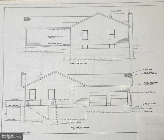 a view of a yard with an trees